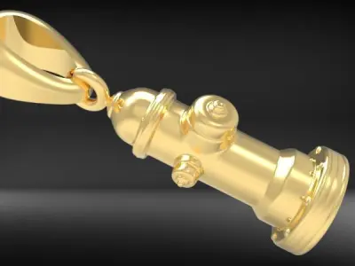3D Fire Hydrant Pendant 3D print model