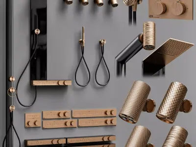 Gessi Hi-Fi and spotwater faucet collection S 3D model