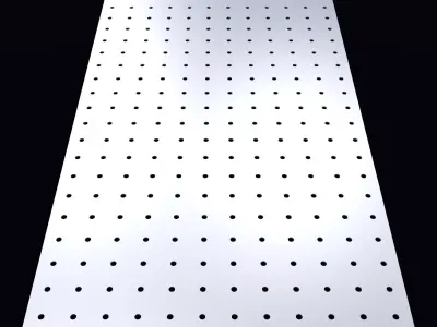 Perforated panel with 3 percent opening 25O60 3D model