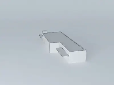 Billa department store building in Dunajska Streda Polyfunkciós Free 3D model