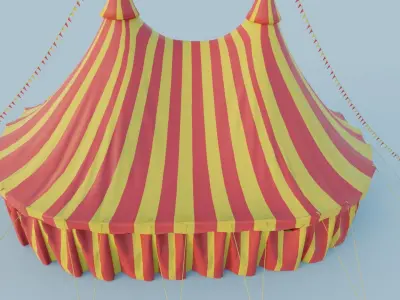 circus tent 3D model