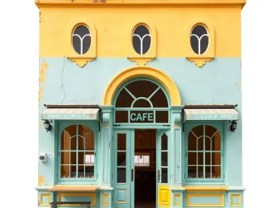 Charming Boutique Cafe model pack Low-poly 3D model