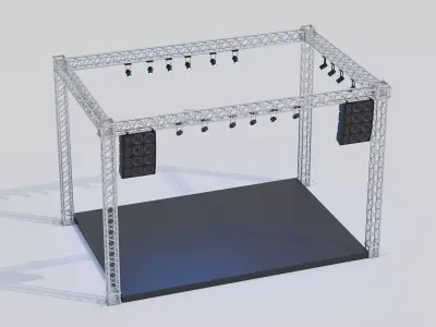 Concert Stage 11 3D model