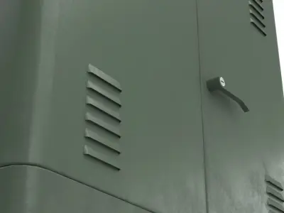 Electrical Enclosure 1 Lowpoly Low-poly 3D model