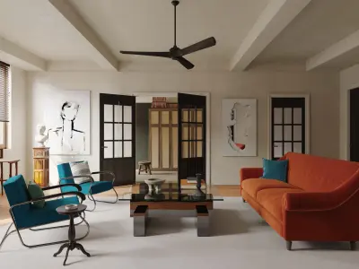 apartment interior scenes        3D model 9