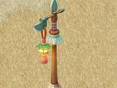 Cartoon version - burst chrysanthemum lights 3D model