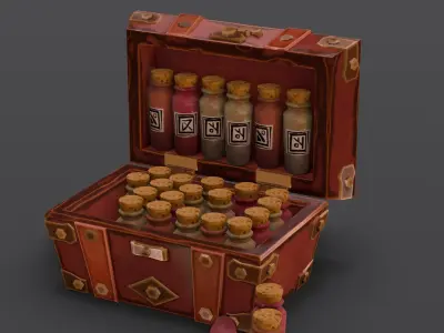 Medicine Kit 3D Model  Low-poly 3D model