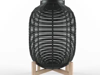 Bamboo Lanterns 02 3D model