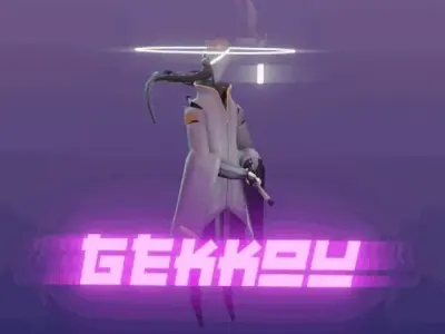Lowpoly Robo Samurai Low-poly 3D model