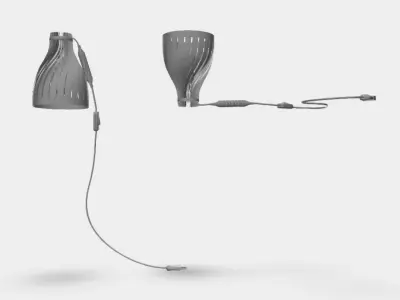 Lampe a poser Volupte S by lairial luminaire bordeaux Free 3D model