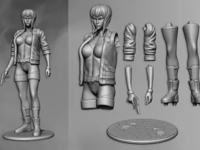 Motoko Kusanagi - Ghost in the Shell 3D print model