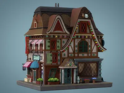 Cartoon House 19 3D model