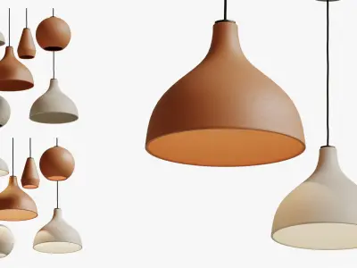 Folk Abigail Pendants 3D model