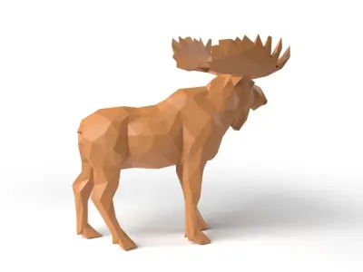 MooseII Low Poligonal Low-poly 3D model