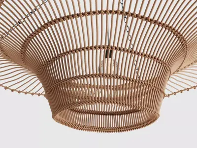 Rattan Pendant Lamp - MyLamp Likya 3D model