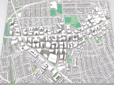 Cityscape Arlington Texas USA 3D model