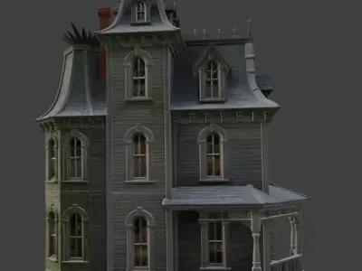 Haunted House 3d Model 3D model