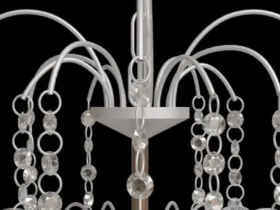 Fountain Glass Chandelier 3D model