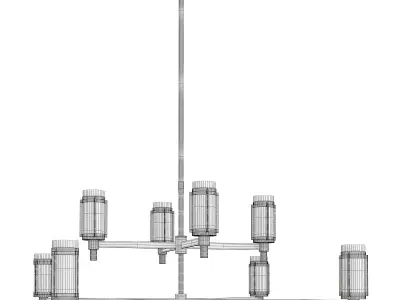 FLYNN CROSS CHANDELIER Low-poly 3D model