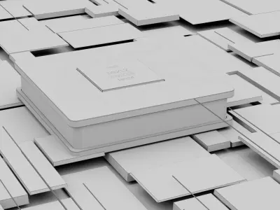 Sci-fi  CPU scene 3D model