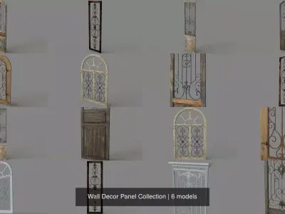 Wall Decor Panel Collection 3D Model Pack