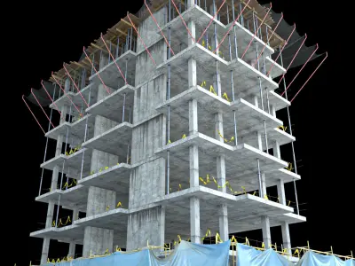 modular Building Vol 07 Low-poly 3D model