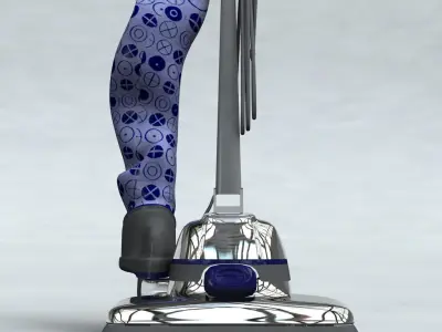 Vacuum Cleaner Violet Free 3D model