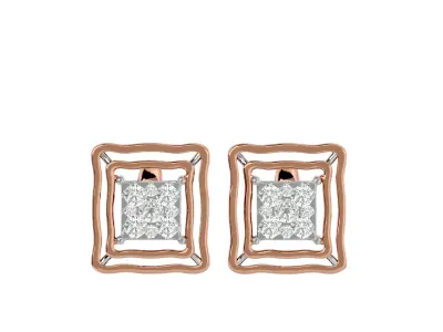 Light Minimalist Diamond Ring Earrings Pendant Set 3D print model