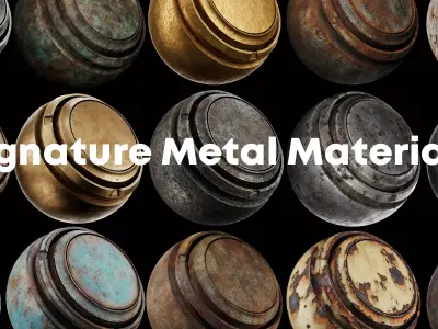 Signature Metal Smart Materials Substance 3d painter Texture