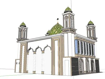 Architecture-Religion-God-Culture-Temple-0294 mosque 3D model