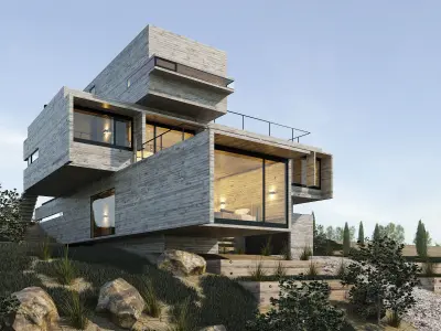 Golf House Villa 3D model