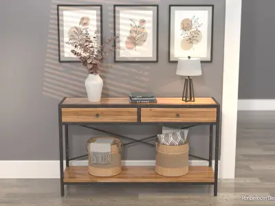 Gerona Table and Accessories 3D model