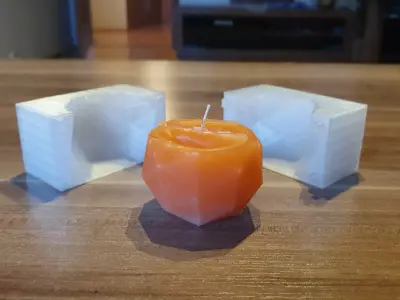 CANDLE - LOW POLY MOLD 3D print model