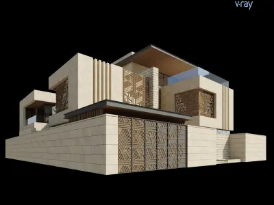 Modern Villa Design 017  3D model
