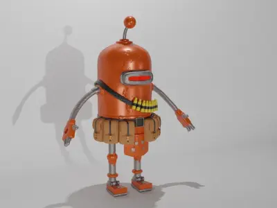 PBR game ready character 3D model