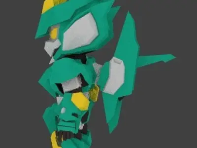 Super Mecha 1 - Bysreg of Code Name B3Y12 Low-poly 3D model