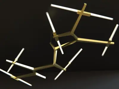 Modern Light Fixture 3D model