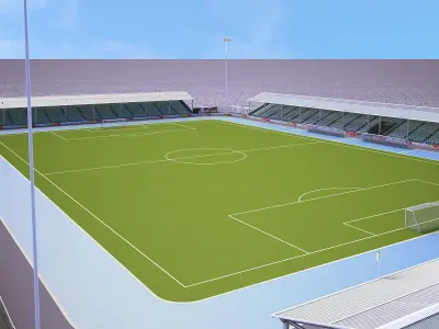 Football Soccer Stadium 6500 seats 3D model