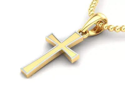 Light Gold Cross New Design  CP 7 3D print model