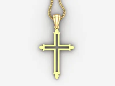 Cross Light Gold 4CP055 3DM STL 3D print model purchase