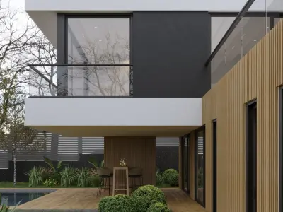 Casa JM Exterior Scene 3D model 3D model