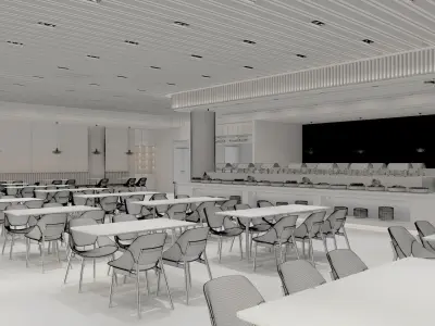  restaurant  interior 3D model