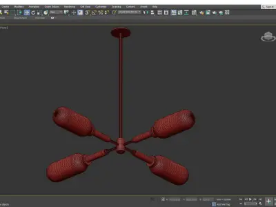 Annex 4 Light Chandelier Low-poly 3D model