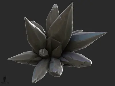 3D Crystal Stones 3D model