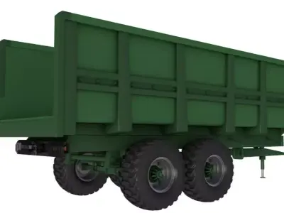Agricultural Tipper Trailer 3D model