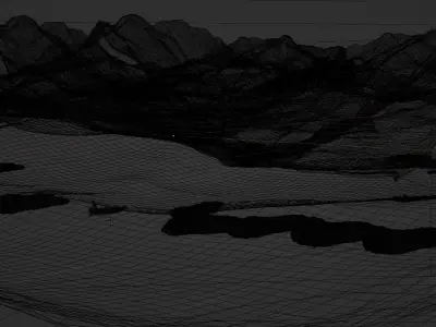 Lake environment 3D model