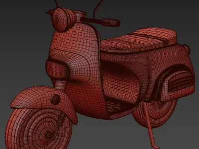 vespa motorcycle 3D model