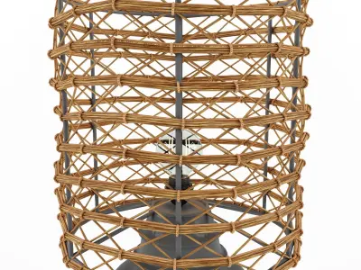 bamboo lamp 17 3D model