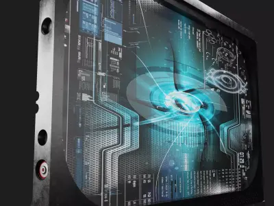 Sci-Fi Monitor 3D model 3D model