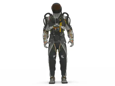 Recon Scout Mech  Agile Tactical Battle Robot 3D Model Low-poly 3D model